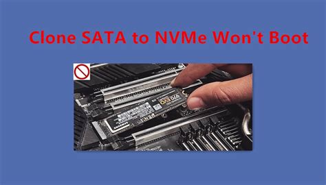 nvme won't boot after clone